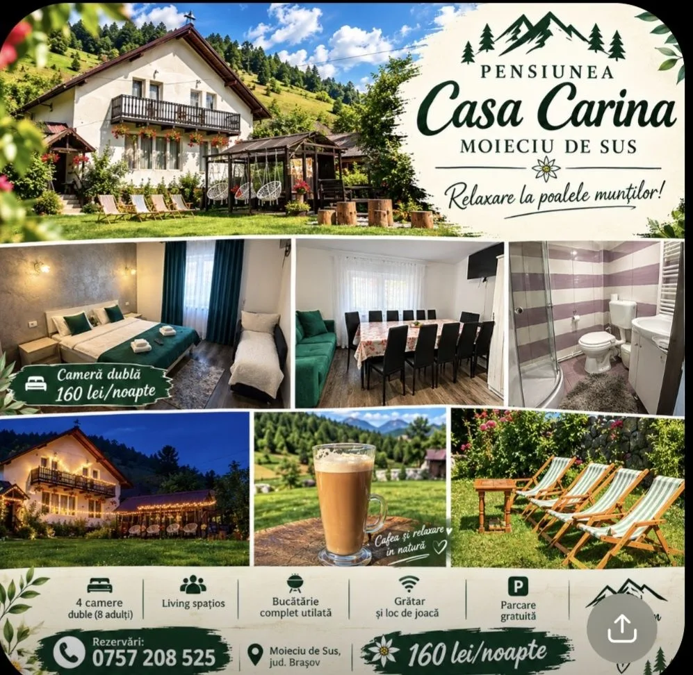 Cazare cu vedere la munte în Moieciu de Sus