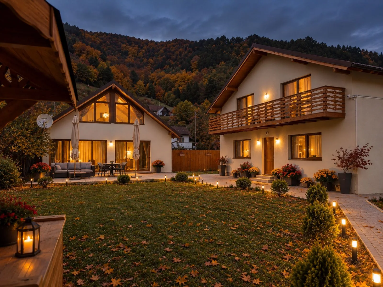 Cabană A-frame cu jacuzzi în Marisel