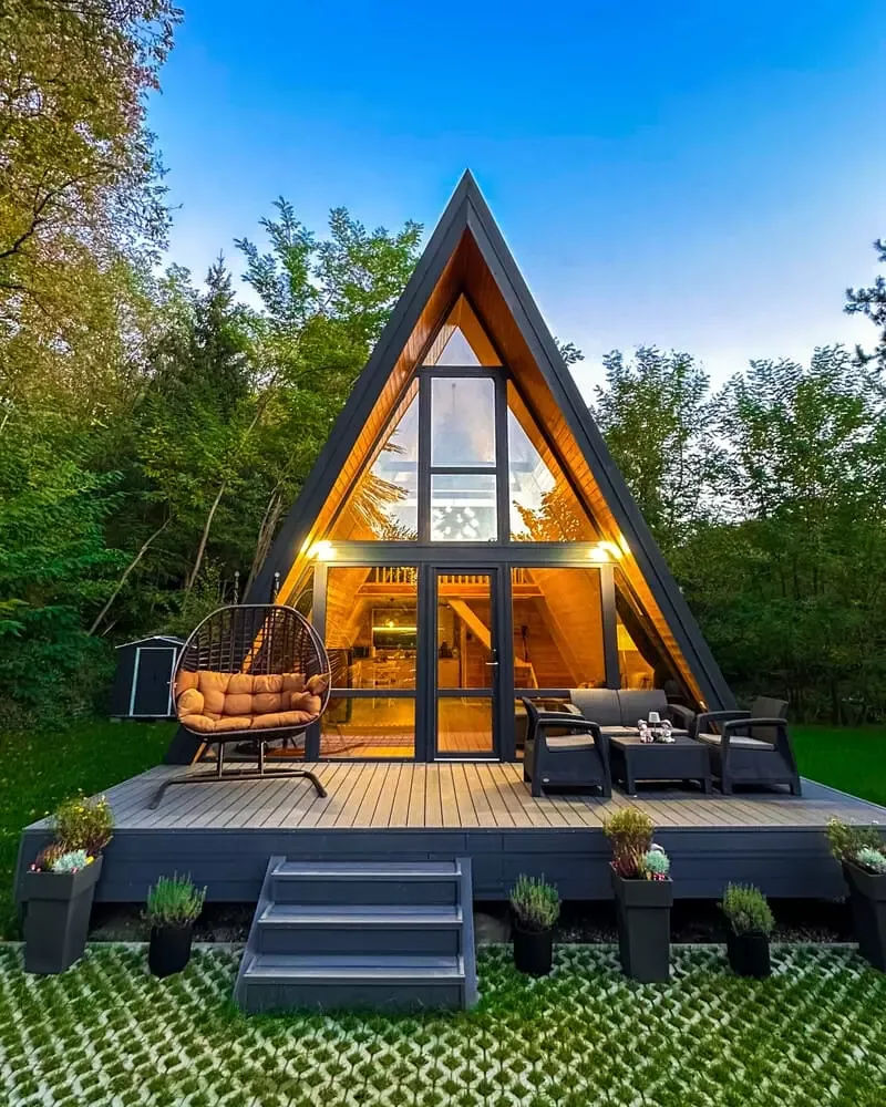 Cabană A-frame în Valea Avrigului