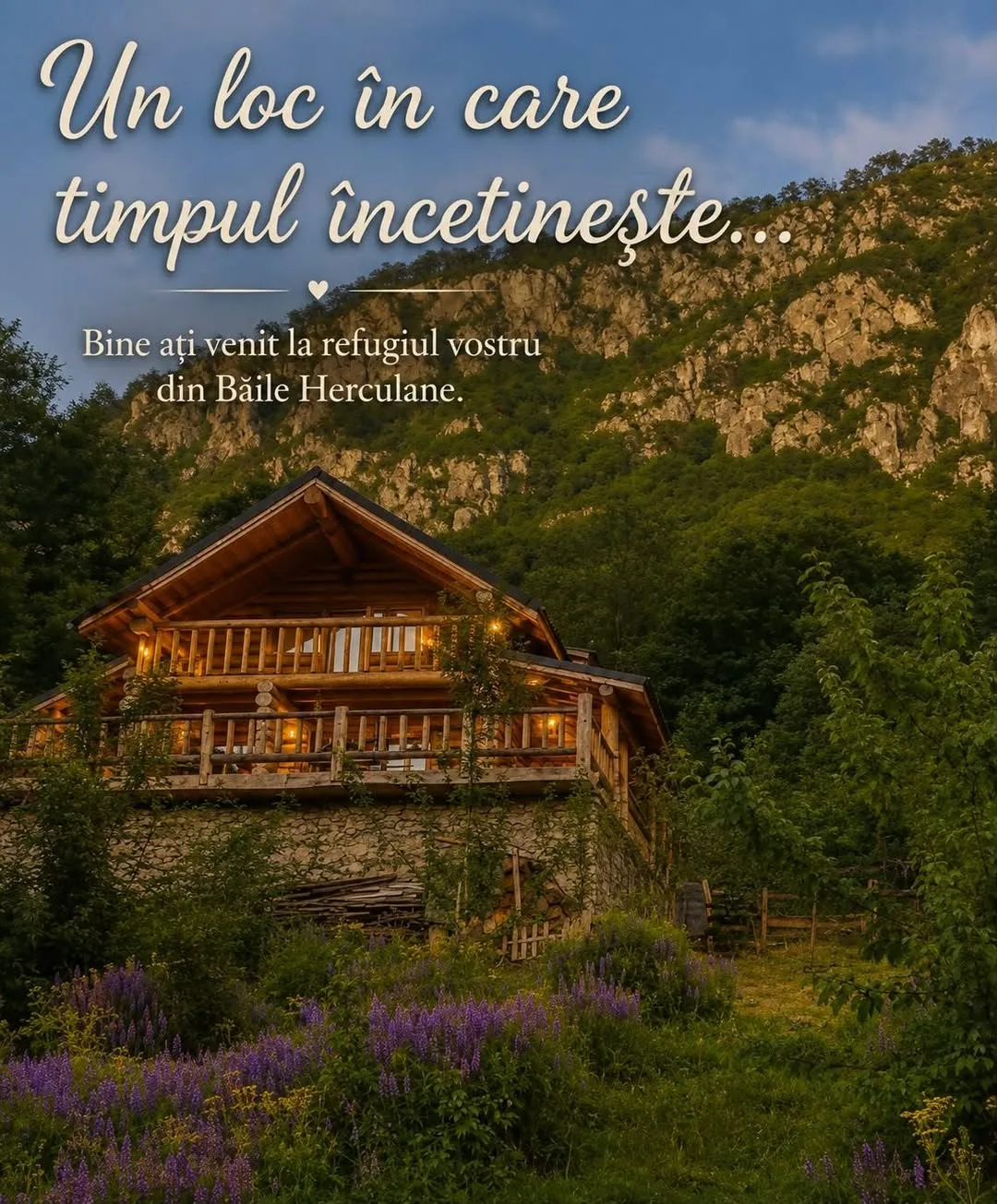 Cabană cu vedere panoramică în Băile Herculane