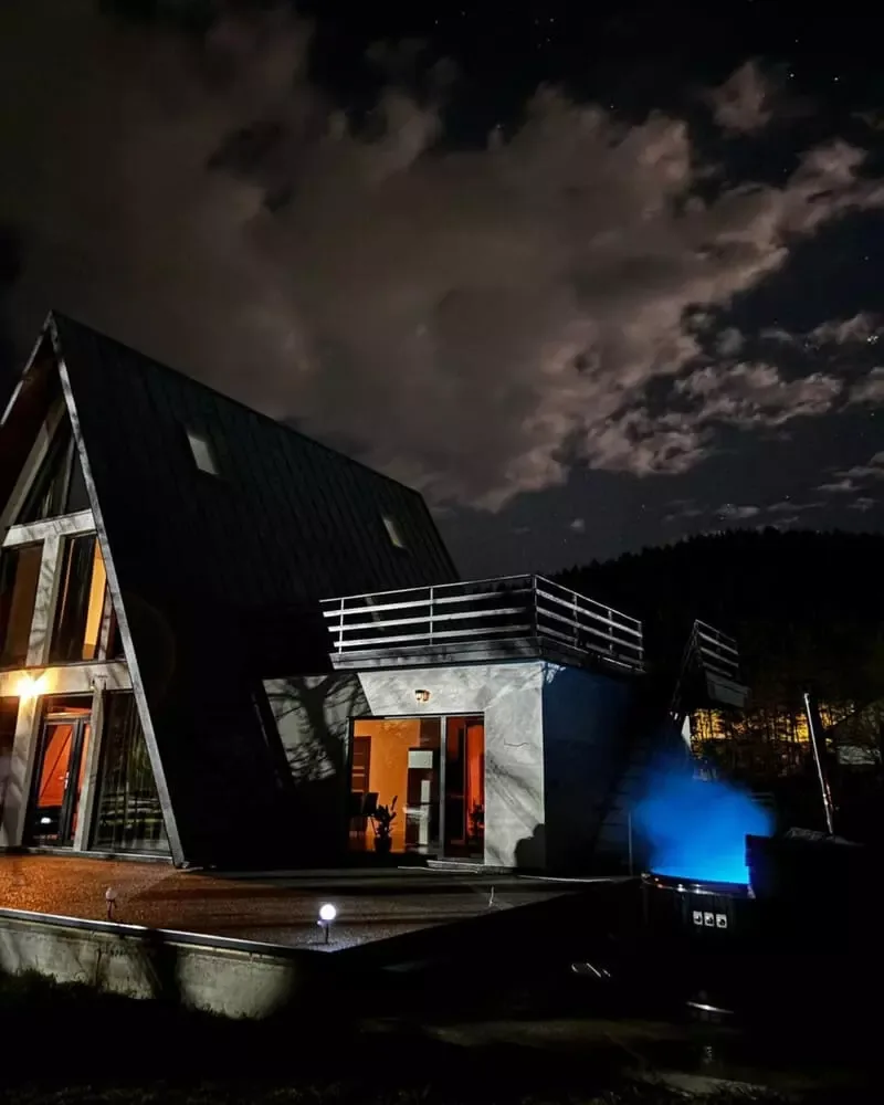 Cabană A-frame pentru 12 persoane în Bistricioara